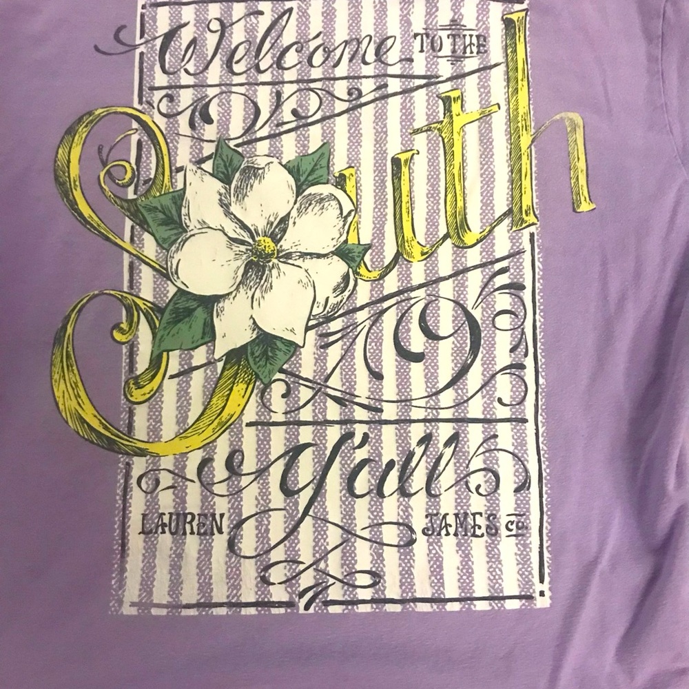 Lauren James lavender tshirt